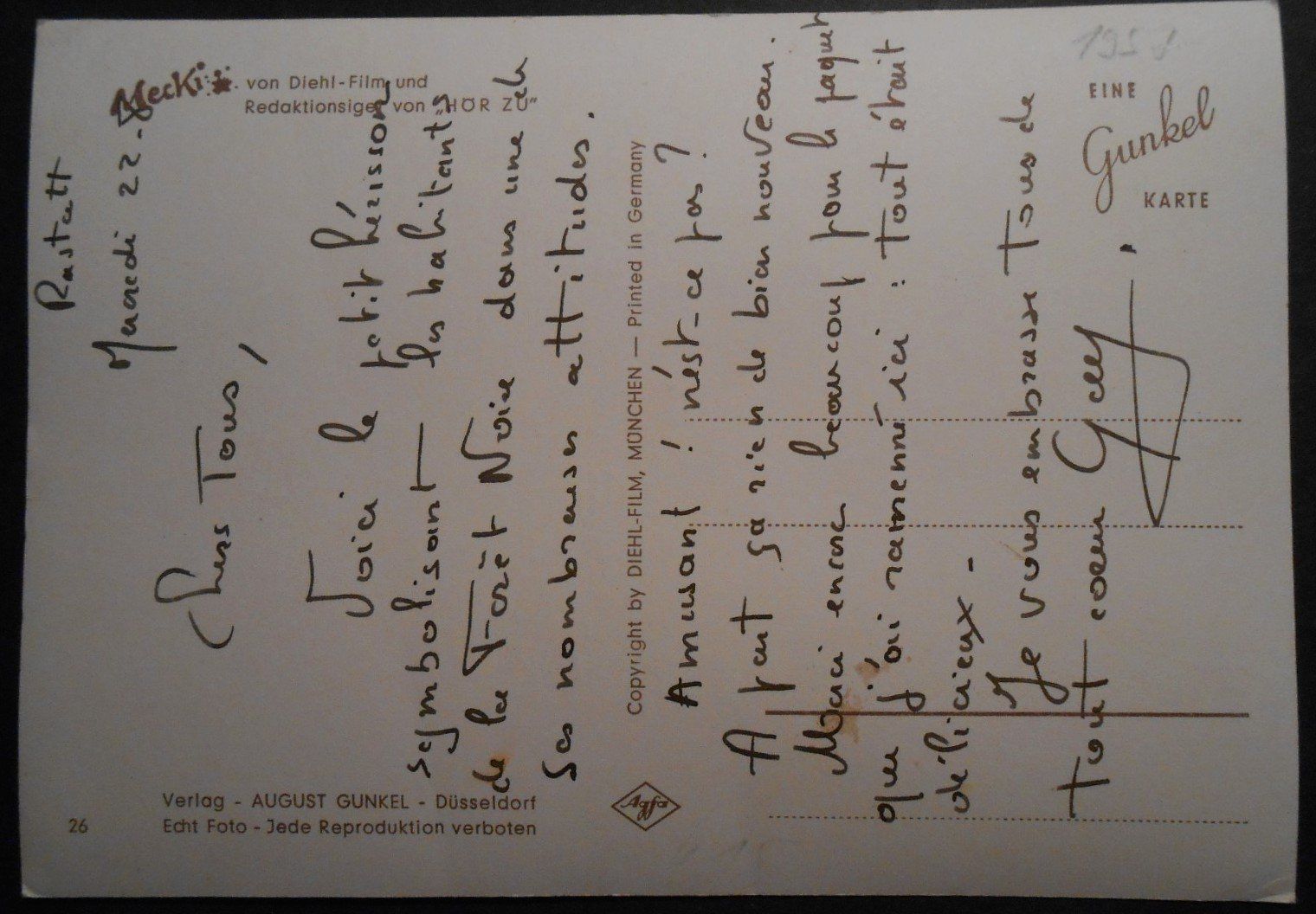 Cartes postales: MECKI 26, Sie sollen Dir Glück bringen. – D'occasion à Bülach par anska 1