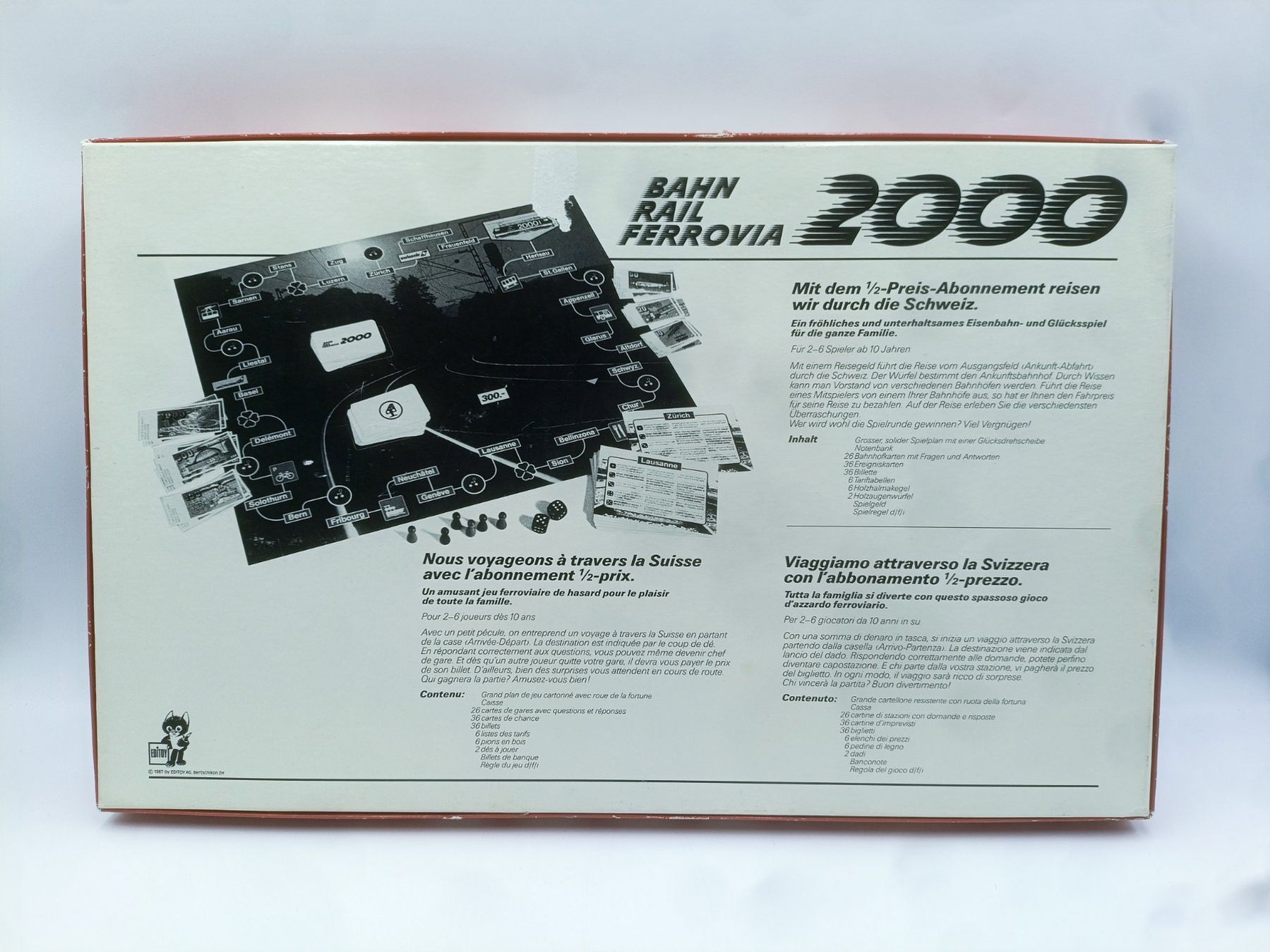 Giochi: Bahn 2000 Brettspiel von Editoy – Usato da Wil SG venduto da Donaldus 2