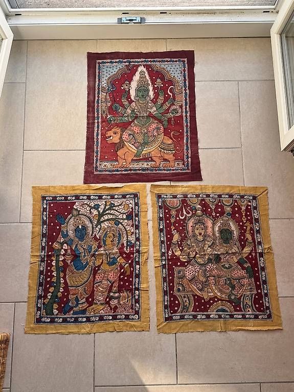 Tutte le decorazioni: Kalamkari dipinti a mano su cotone – Usato da Caslano venduto da bri_5jft 3