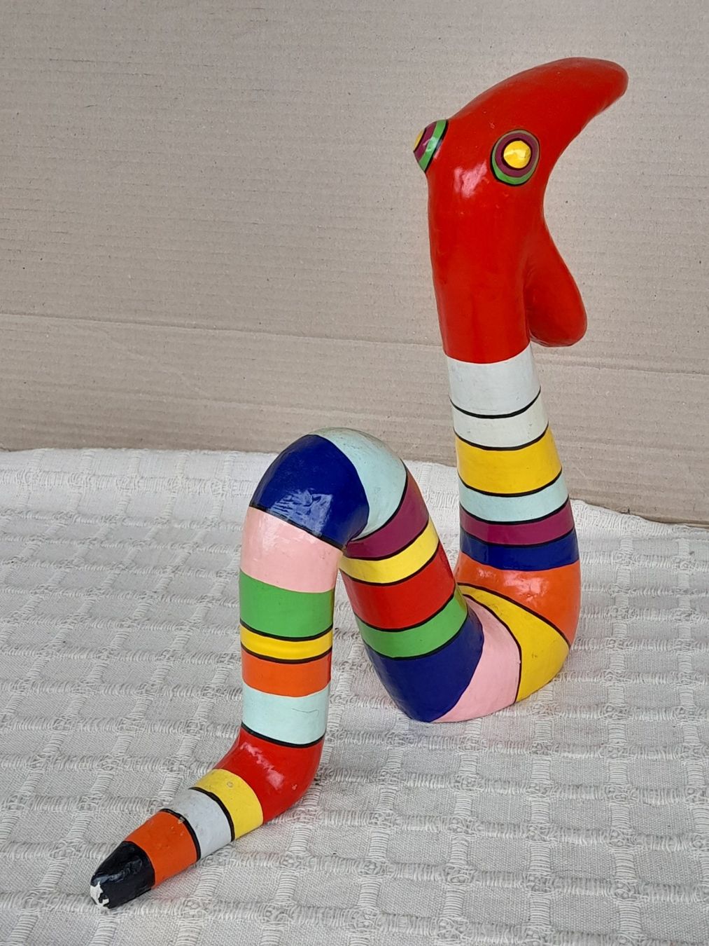 Figuren: Skulptur Schlange bunt – Gebraucht aus Thun von  7