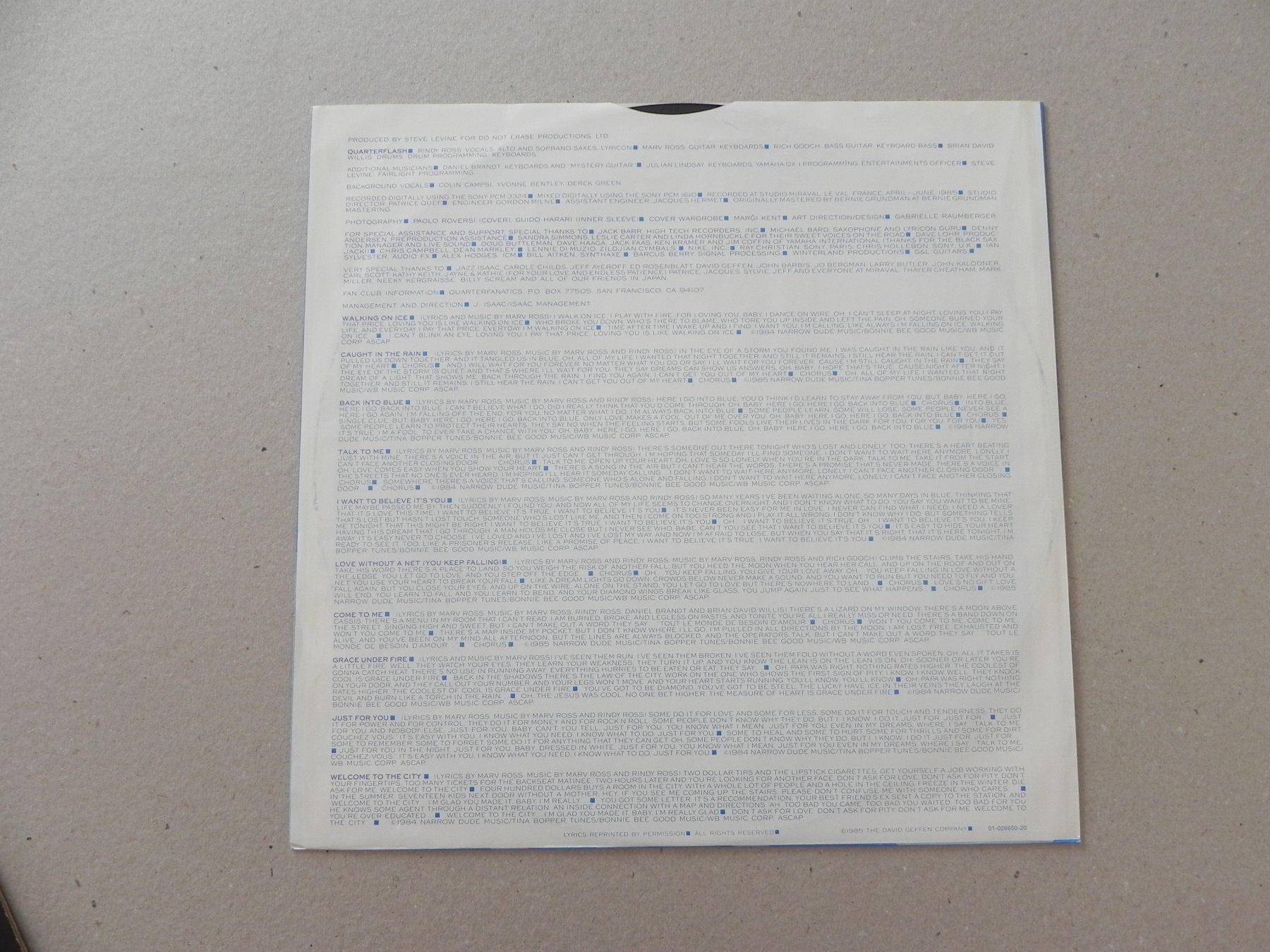Dischi in vinile: LP US Pop Rock New Wave Quaterflash 1985 – Usato da Siebnen venduto da krimsie 3