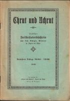 Chrut und Uchrut Praktisches Heilkräuterbüchlein 1930