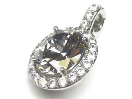 Anhänger Silber 925 / 24 mm / Zirkonia