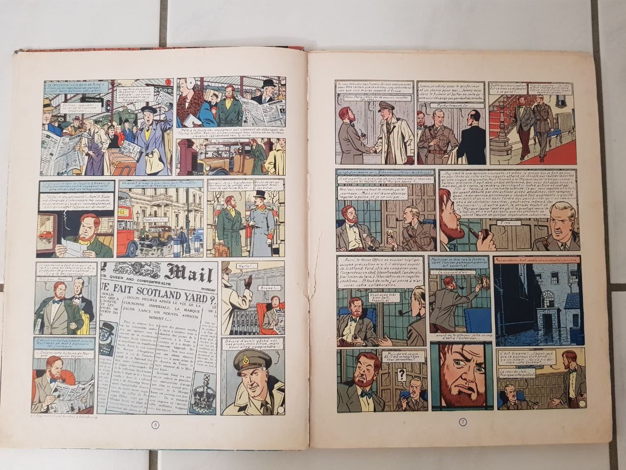 Comics: La marque Jaune 1957 - Blake et Mortimer - Edgar P. Jacobs – Gebraucht aus Boécourt von coco611 5