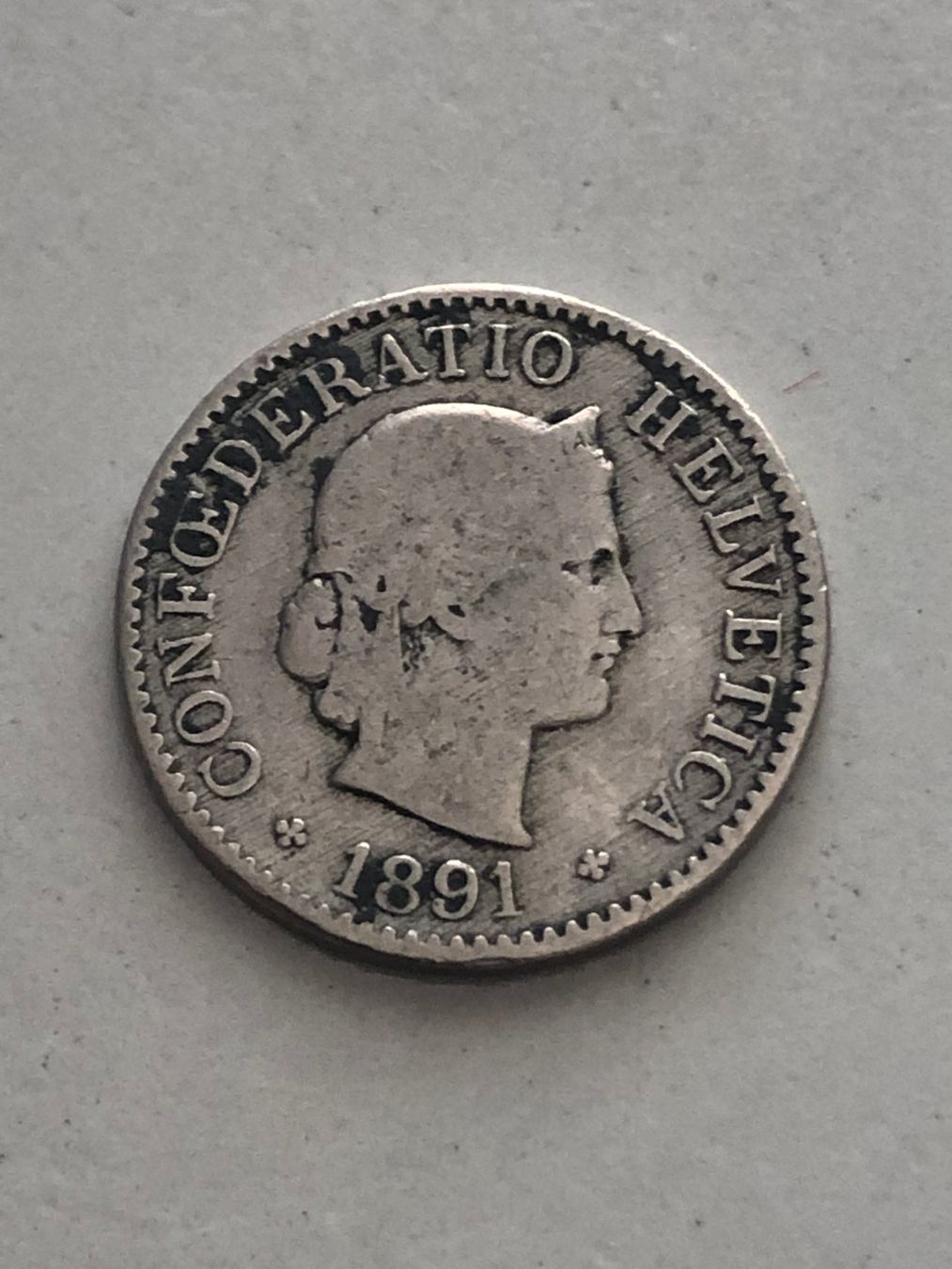 Toutes les monnaies: 5 Rp. 1891 – D'occasion à Schötz par Odpa