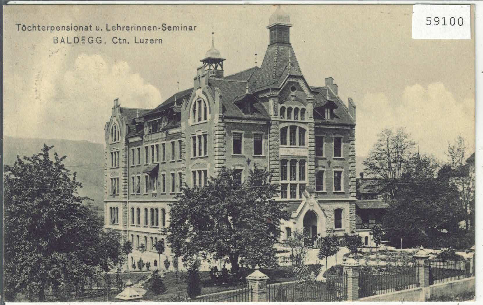Cartoline postali: Töchterpensionat u. Lehrerinnen-Seminar - Baldegg LU – Usato da Ettingen venduto da Kartenplanet