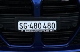 Nummernschild SG-480 480 gebraucht guter Zustand