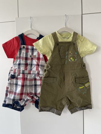 2 Baby Outfit Set Latzhose 12M Sommer