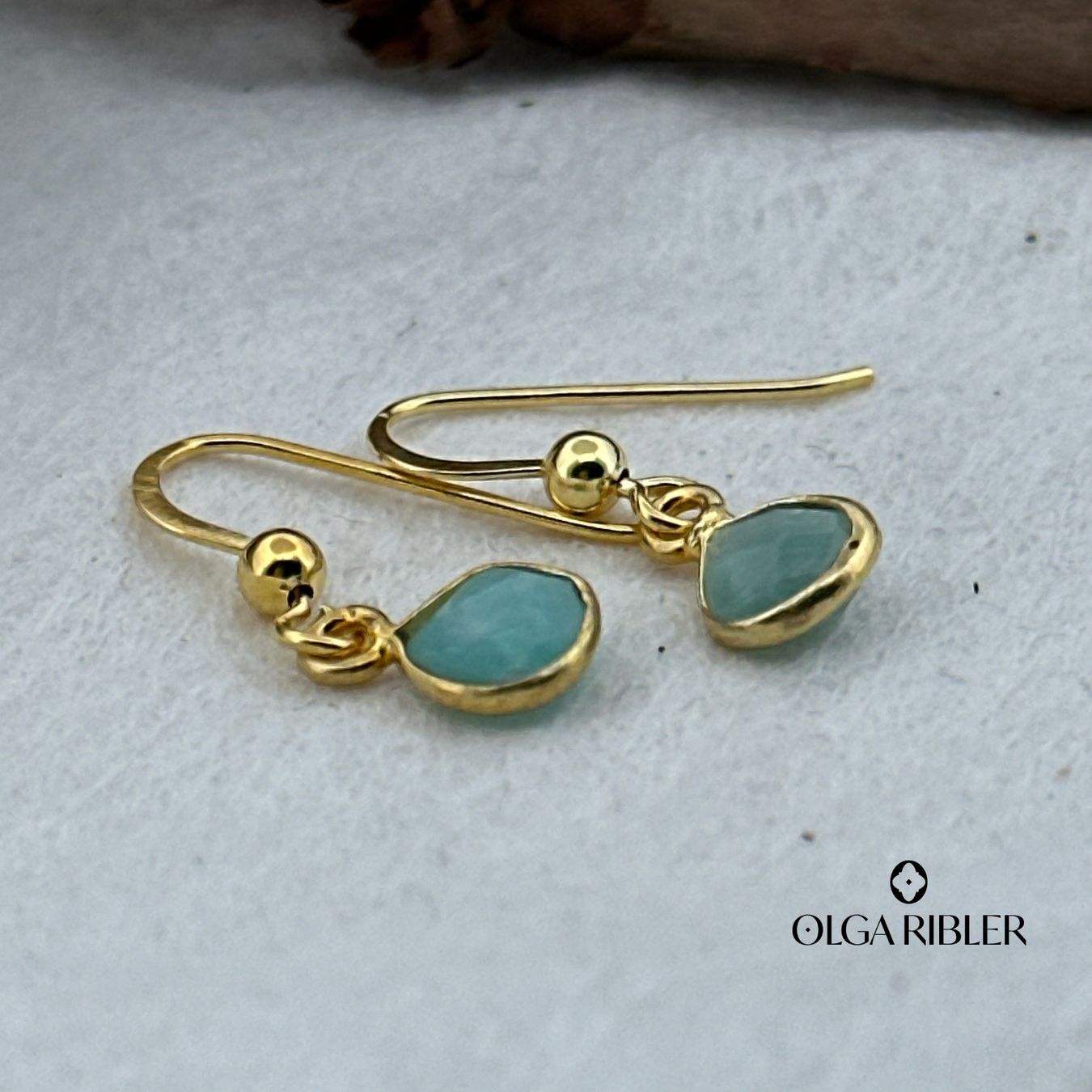 Olga Ribler Orecchini pendenti & Orecchini a lobo: Sterling Silber 925 Ohrringe mit Amazonite – Nuovo (secondo la descrizione) da Luzern venduto da Schmuckoutlet 1
