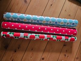 3 bunte Rollen Klebefolie, basteln, Hefte/ Boxen einfassen