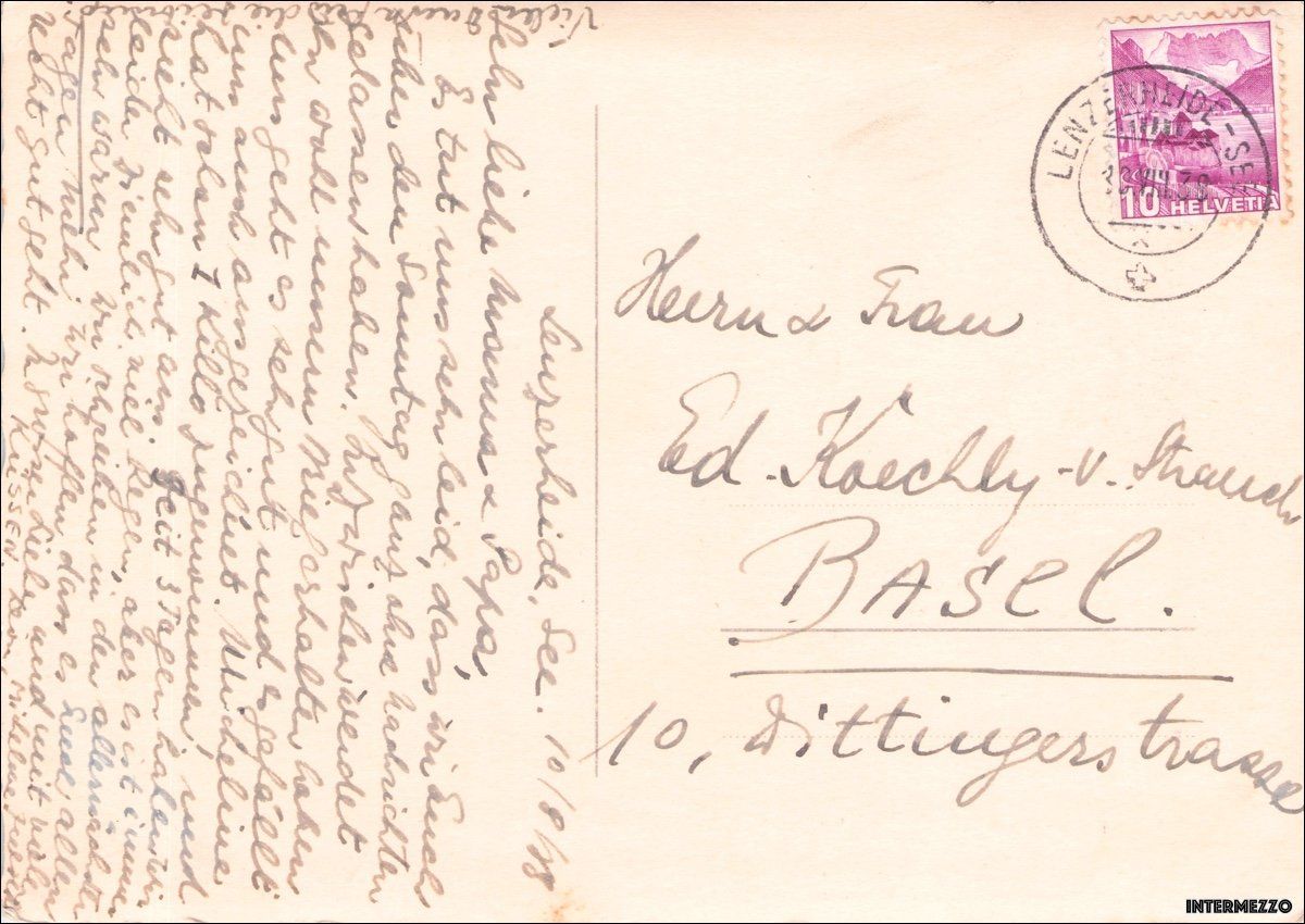 Cartoline postali: Lenzerheide GR // 1938 Lenzerheide-See // Sommer – Usato da Basel venduto da intermezzo12 1