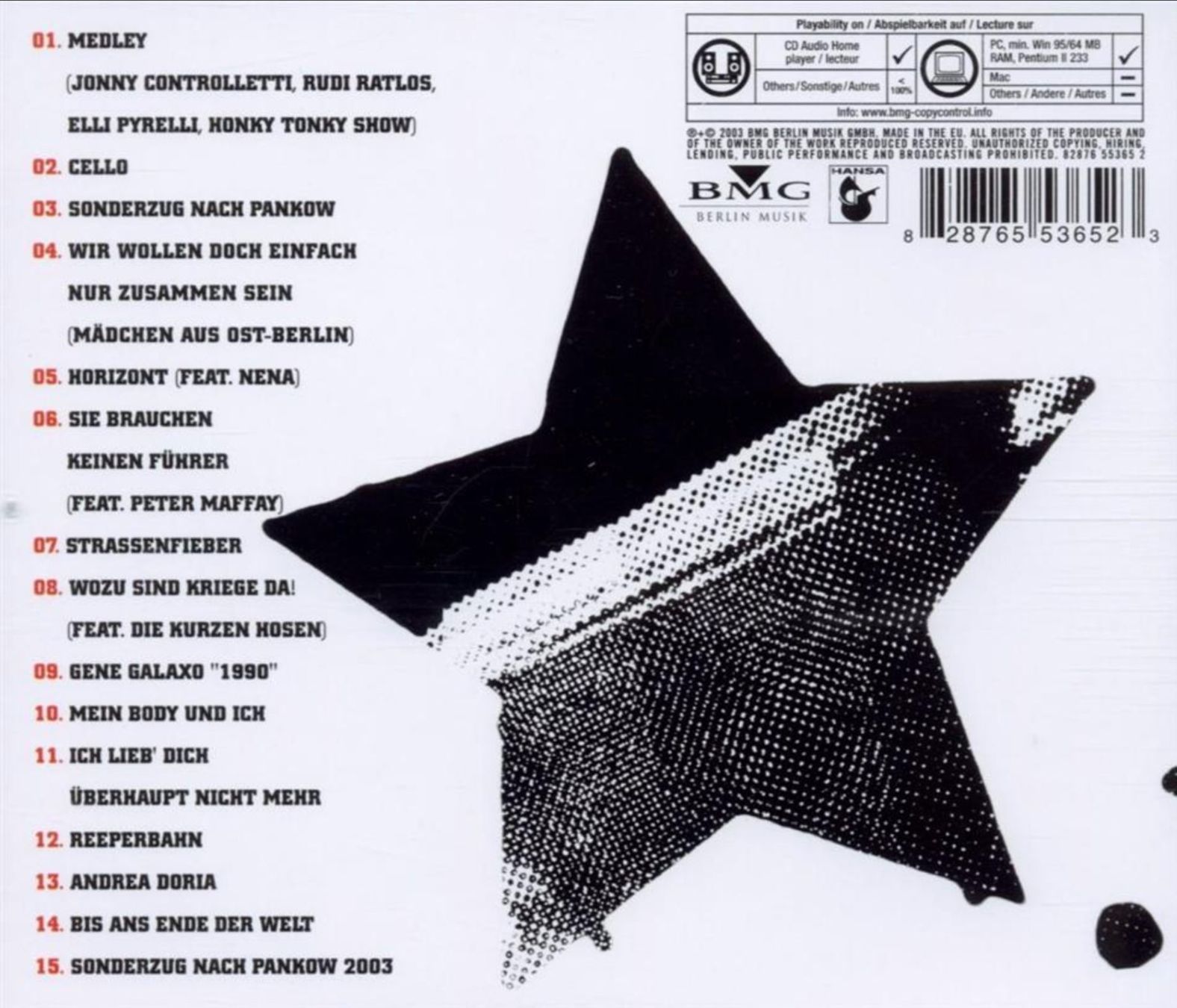CD: Udo Lindenberg – Panikpräsident – Usato da Brunnen venduto da Barfly5 1