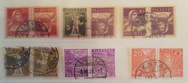 3024) Lot Kehrdrucke gestempelt Kt. 129.-