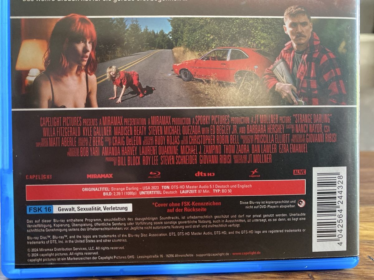 Tous les DVDs: Strange Darling – D'occasion à Burg AG par Lobo016 2