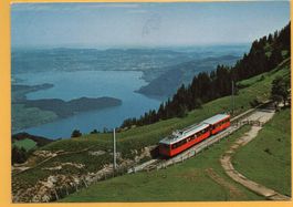RIGI Blick auf den Zugersee, Vitznau-Rigi-Bahn, Rigi-Staffel