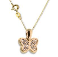 Panzerkette 14karat Echtgold 0,7mm mit Anhänger 