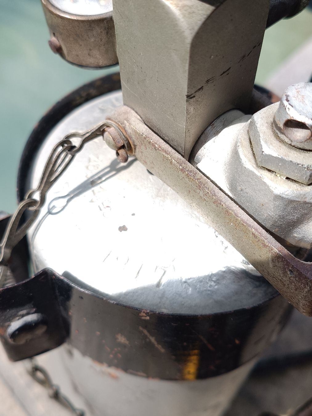 Lampade: Antike Karbid Gruben Lampe Häckel  – Usato da Brugg AG venduto da Ente015 6
