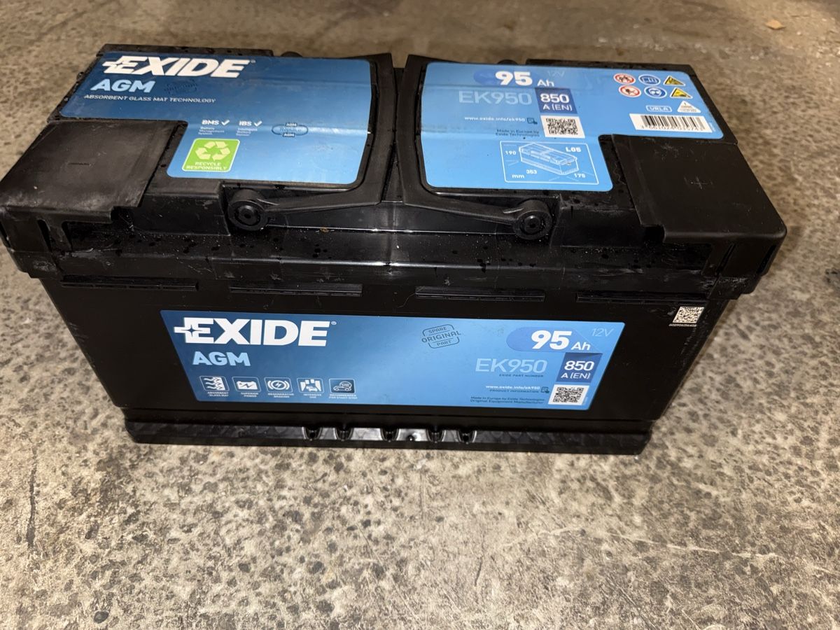 Batteries: EXIDE Autobatterie 95Ah 850A AGM – D'occasion à Gretzenbach par R12S50