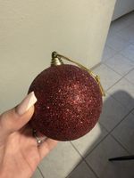 Weihnachtskugeln, Rot, Glitzer 🎄🎁