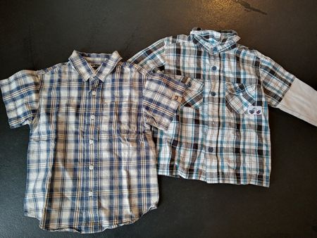 2Stck. Hemden H&M L.O.G.G.+Smile Boys gebraucht Gr. 86+92