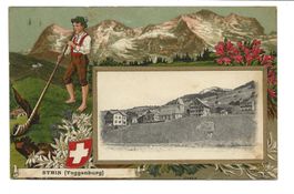 Stein (SG) Toggenburg - Senn - Passepartout-Litho - Feldpost