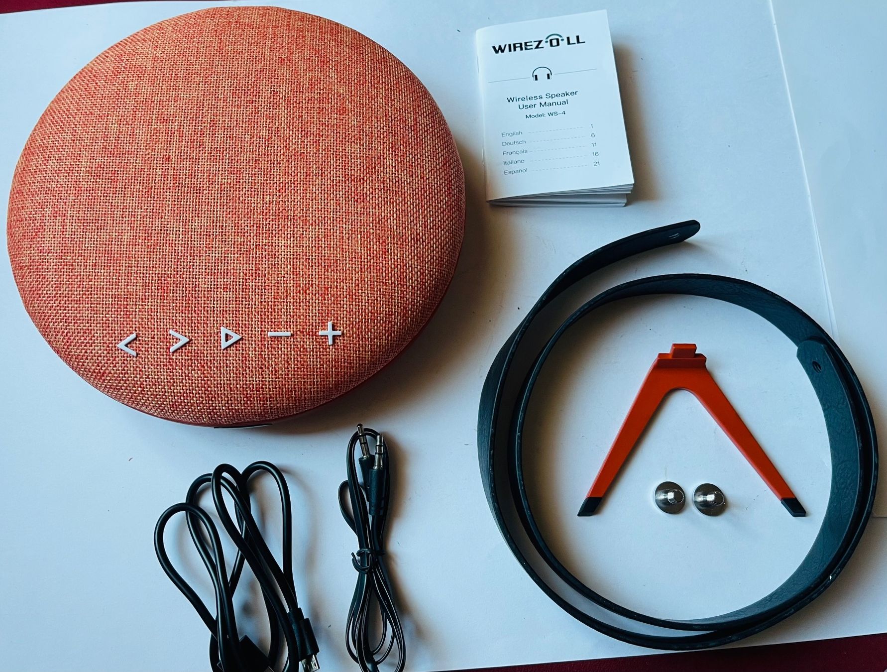 Casse acustiche: WirelessBluetooth Lautsprecher neuwertig, rot, /orange – Nuovo (secondo la descrizione) da Basel venduto da TOMFAN 8