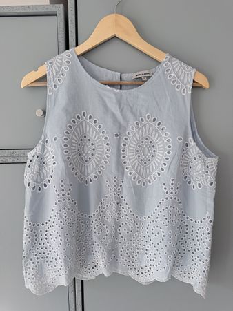 Top More & More mit Broderie Anglaise Gr. 38