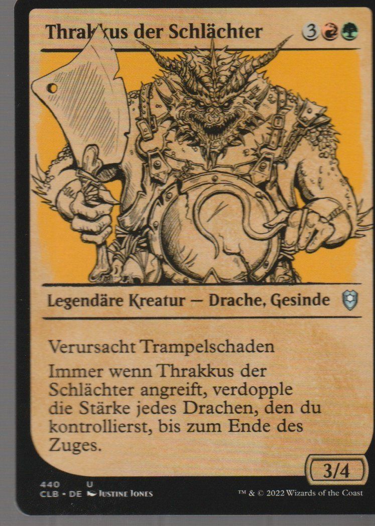 Magic The Gathering Cartes à collectionner: TCG Magic The Gathering MTG CLB 440 Thrakkus der Schlächter – Neuf (Voir description) à Vezia par Aquarius_Age