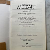 WA Mozart Krönungsmesse KV 317, Klavierauszug Carus
