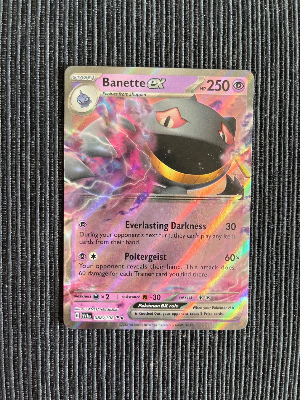 Pokémon Carte collezionabili: Pokemon Banette EX Scarlet & Violet Englisch – Nuovo (secondo la descrizione) da Wabern venduto da Collectfun