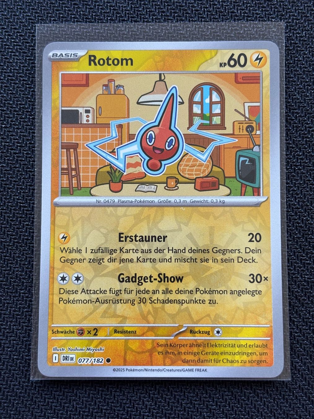 Pokémon Carte collezionabili: Rotom (DRI 077) Reverse Holo - Ewige Rivalen - DE – Nuovo (secondo la descrizione) da Hergiswil NW venduto da Feybyen