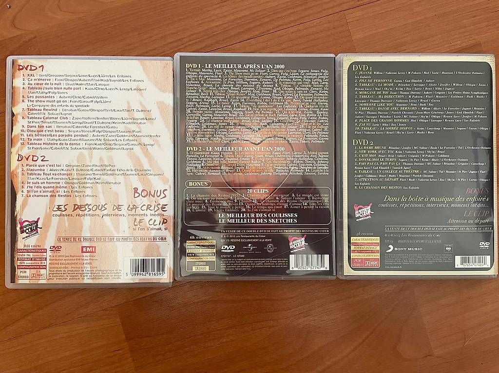 Tutti i DVDs: Pack DVD Les Enfoirés – Nuovo (secondo la descrizione) da Concise venduto da audrey_f 1
