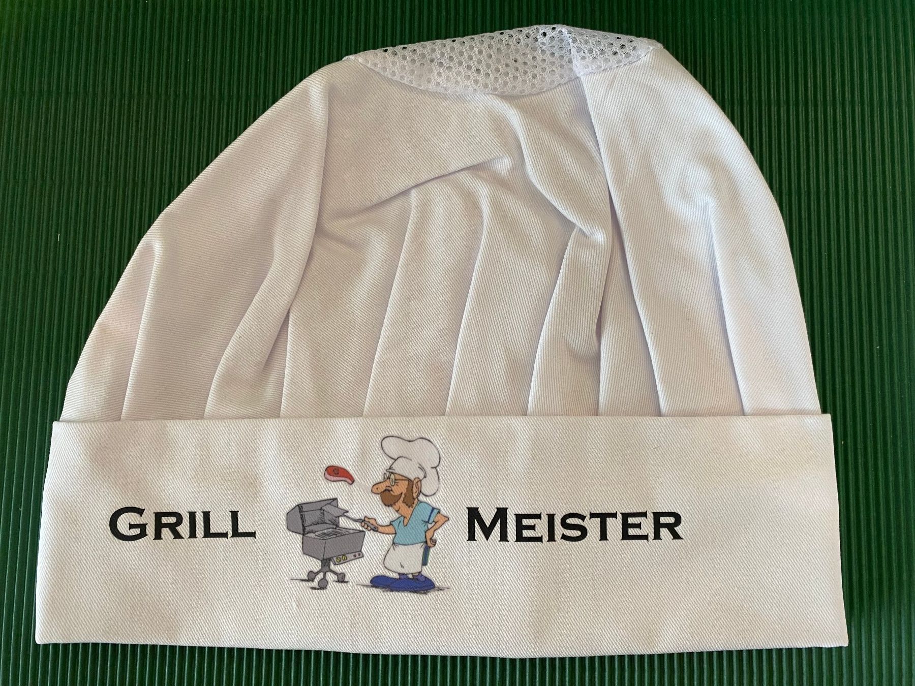 Copricapi, berretti & cappellini: Profi-Kochmütze "Grillmeister" – Nuovo (secondo la descrizione) da Egg SZ venduto da irbaku 1