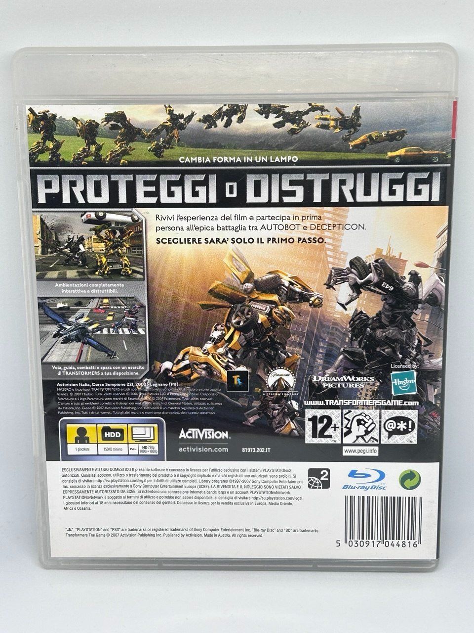 Sony Giochi: Transformers: The Game per PlayStation 3 – Usato da Giubiasco venduto da LorisVale 1