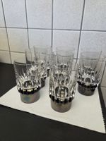 8x Hermann Bauer Kristallgläser mit Sterling Silber 925