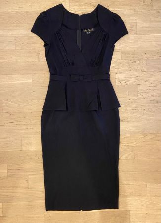 STOP STARING Pencil dress noire look 40-50’s t.L - NEUVE