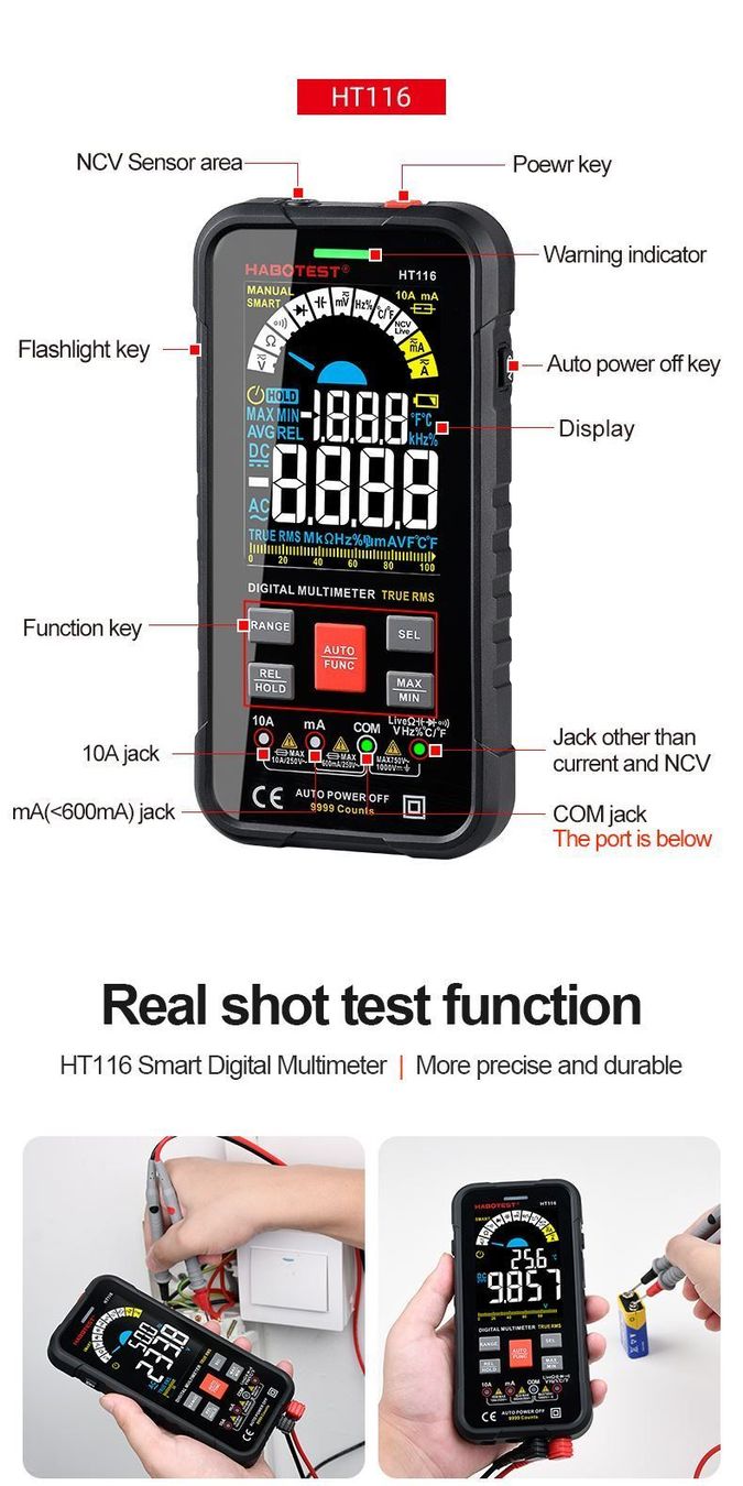 Tutti gli attrezzi: Smart-Multimeter mit 9999  Zählungen – Nuovo (secondo la descrizione) da Thun venduto da onlino 4