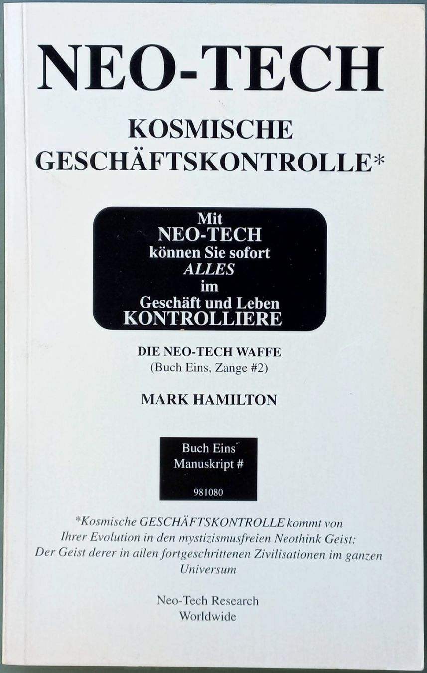 Libri: Neo Tech 2 - Cosmic Business Control – Usato da Niederuzwil venduto da lubimaja