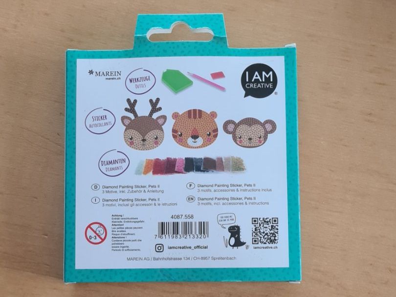 Bastelsets: Diamond Painting Sticker Tiere Kinder – Neu und originalverpackt aus Killwangen von KIANA08 1