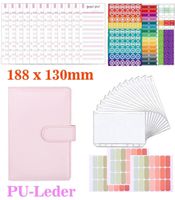 Kostenbudgetblätter A6 Leder Binder Organizer Budget Planner
