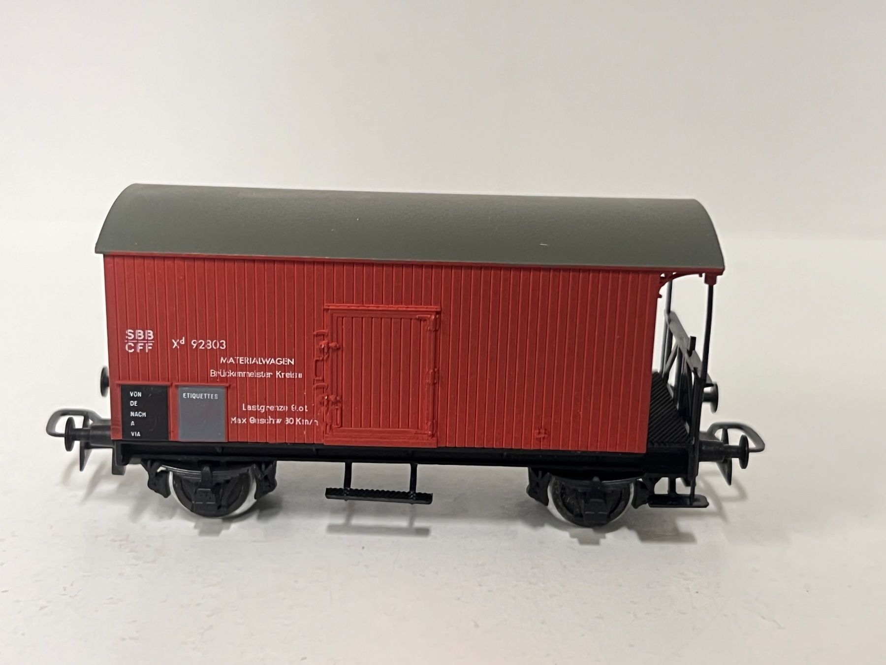Modellini di ferrovie: Ruco SBB-CFF  Materialwagen H0 DC – Usato da Geroldswil venduto da TopTrain54