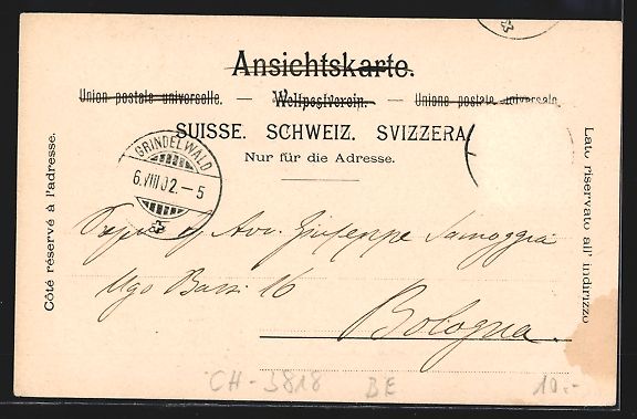 Cartoline postali: Grindelwald, Ortsansicht und Partie am u – Usato da Berlin venduto da bartko-reher 1