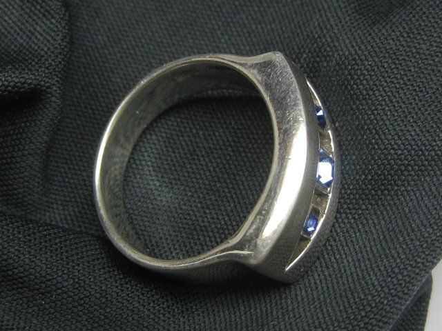 Ringe: Ring massiv Silber 925  Schmucksteine blau / Gr. 58 – Gebraucht aus Ermatingen von Decovin 7