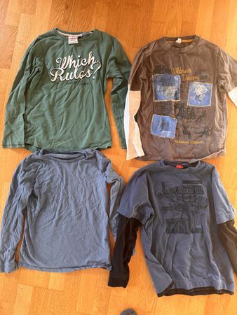 4 Langarmshirts 134/140