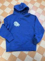 Russell Blauer Kapuzenpullover Hoodies mit Löwe, Grösse S