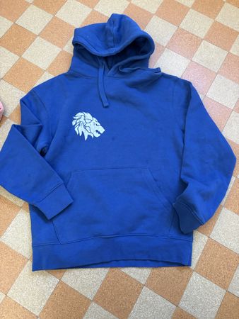 Russell Blauer Kapuzenpullover Hoodies mit Löwe, Grösse S