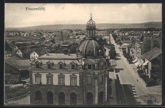 Cartoline postali: Frauenfeld, Teilansicht aus der Vogelsch – Usato da Berlin venduto da bartko-reher
