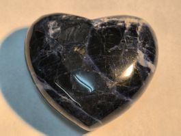 Sodalith Herz Gross Handschmeichler, Glücksbringer  Liebe 💕
