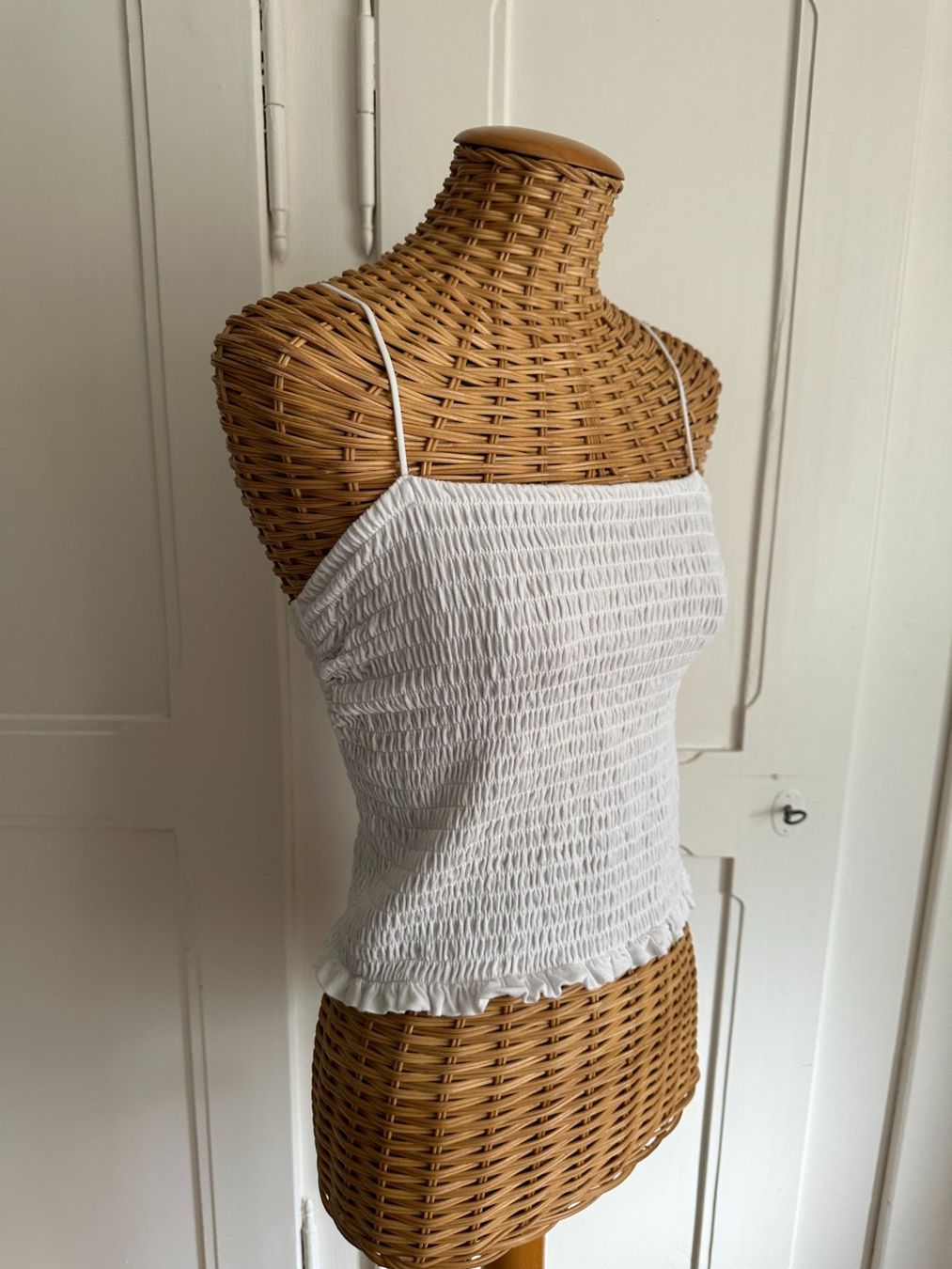 Top: Stretch Top weiss - S – Usato da Zürich venduto da Diazaio 1