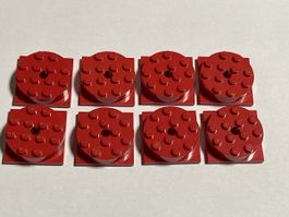 LEGO - 8 Rote rund Steine